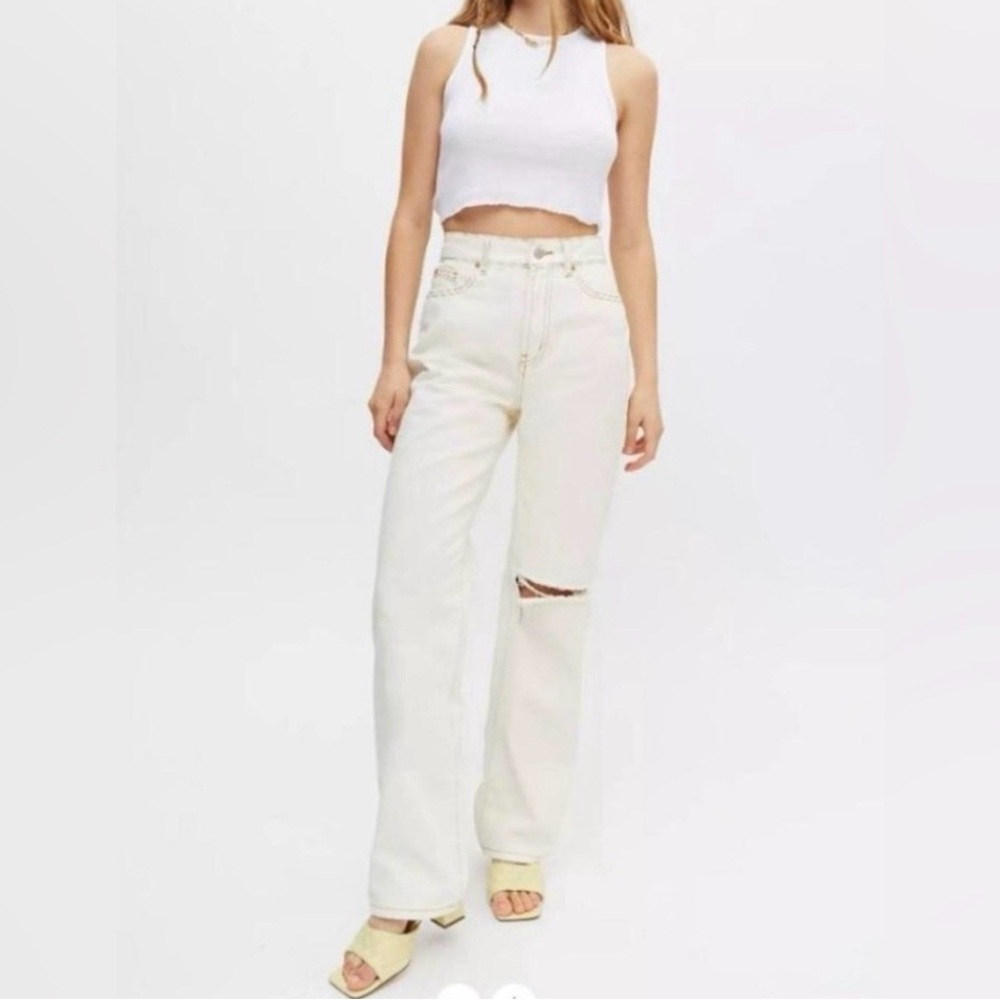 BDG Loose Straight Ivory Jeans
